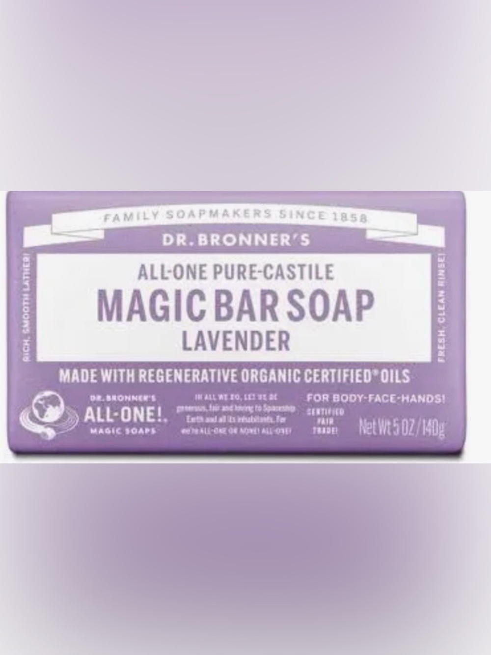 Dr. Bronner's Lavender Magic Bar Soap